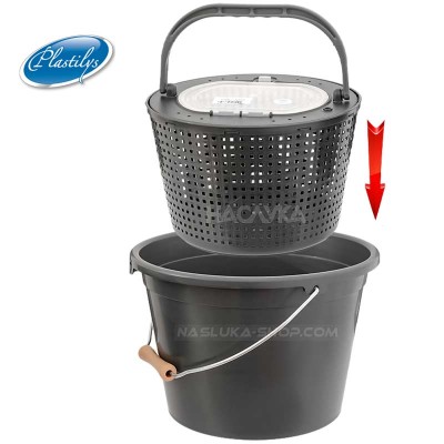 Кофа за жива стръв Plastilys SVR13GR, 13 л