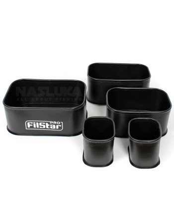 Комплект EVA кутии за захранка и стръв Filstar Bait Set, Black