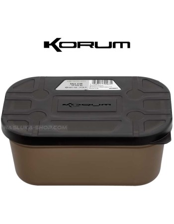 Кутия за стръв с капак Korum Bait Tub 1PT, 0.6 л