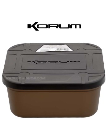 Кутия за стръв с капак Korum Bait Tub 2PT- 1.2 л