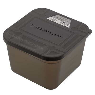 Кутия за стръв с капак Korum Bait Tub 3PT, 1.8 л