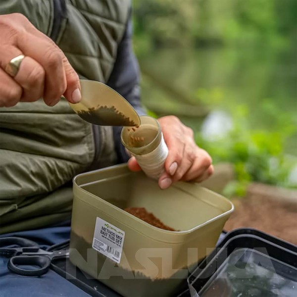 Кутия за метод фидер Korum Method Mix Bait Tub Set 1.83 л — снимка 4