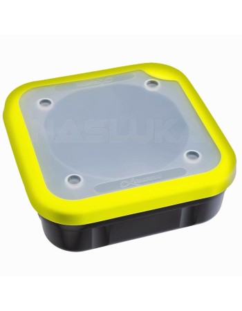 Кутия за стръв с плътен капак Matrix Solid Tip Bait Box, Grey/Lime