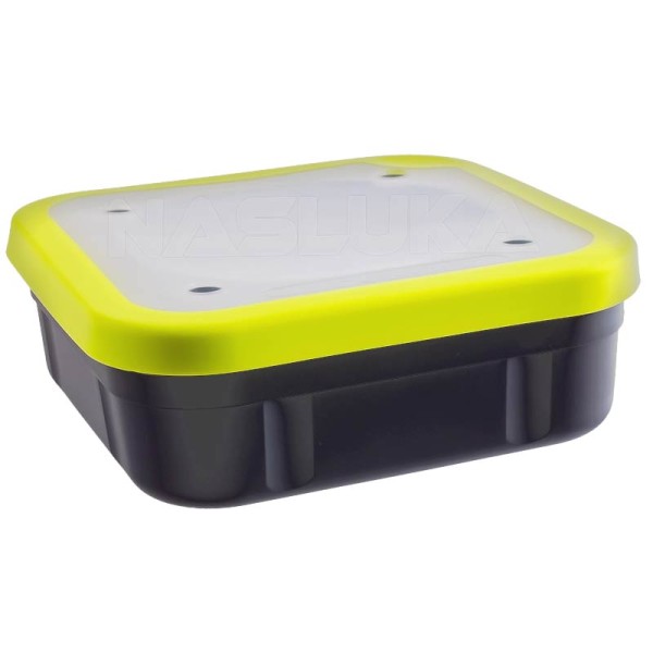 Кутия за стръв с плътен капак Matrix Solid Tip Bait Box, Grey/Lime — снимка 2