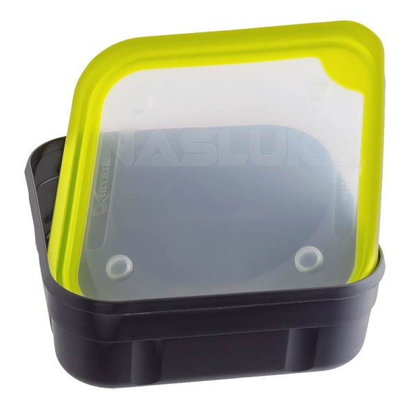 Кутия за стръв с плътен капак Matrix Solid Tip Bait Box, Grey/Lime — снимка 3