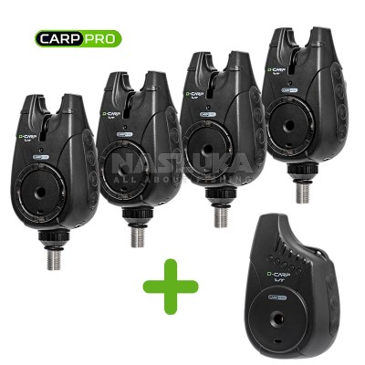 Комплект сигнализатори за шаран Carp Pro D-Carp WT Bite Alarm Set 4+1