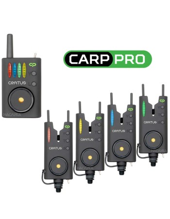 Комплект шарански сигнализатори Carp Pro Cratus 4+1