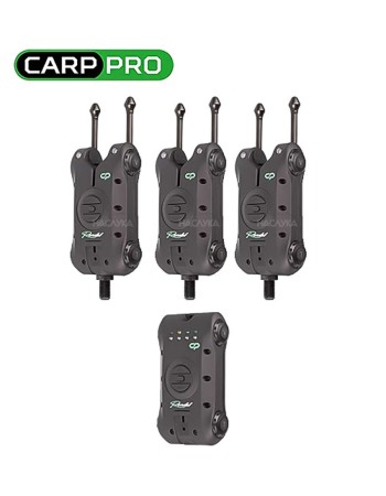 Комплект сигнализатори за риболов на шаран Carp Pro Rondel 3+1
