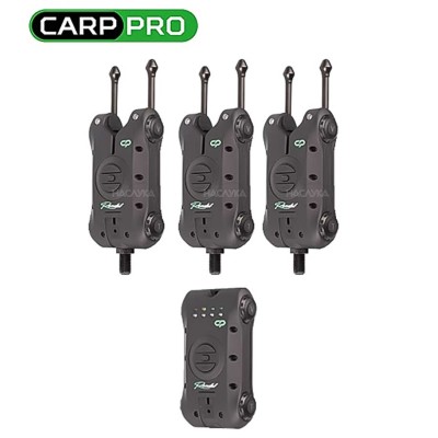 Комплект сигнализатори за риболов на шаран Carp Pro Rondel 3+1