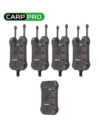 Комплект сигнализатори за риболов на шаран Carp Pro Rondel 4+1