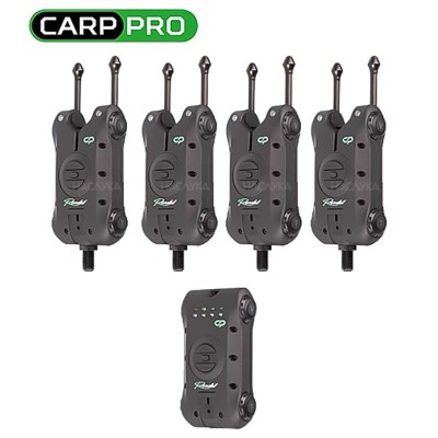Комплект сигнализатори за риболов на шаран Carp Pro Rondel 4+1