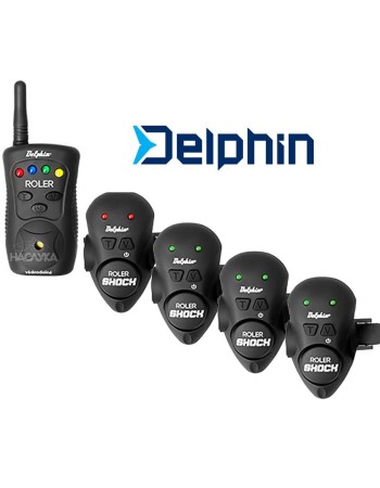 Комплект сигнализатори за въдица Delphin Roler Shock 4+1