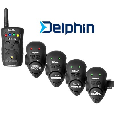 Комплект сигнализатори за въдица Delphin Roler Shock 4+1