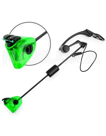 Eлектронен обтегач с твърдо рамо FishPro Illuminated SwingArm MCX N004, Зелен