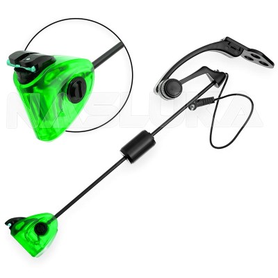 Eлектронен обтегач с твърдо рамо FishPro Illuminated SwingArm MCX N004, Зелен