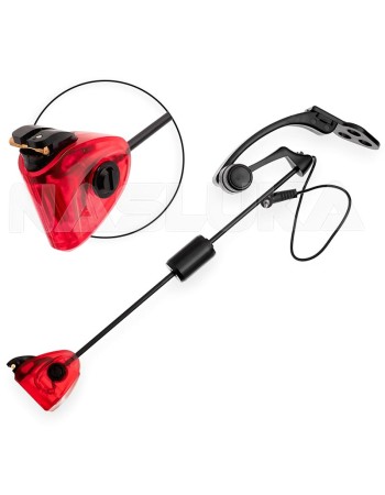 Eлектронен обтегач с твърдо рамо FishPro Illuminated SwingArm MCX N004, Червен