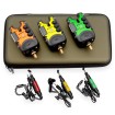 Комплект от 3 сигнализатора и 3 обтегача за шаран FishPro Color N132