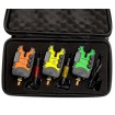 Комплект от 3 сигнализатора и 3 обтегача за шаран FishPro Color N132