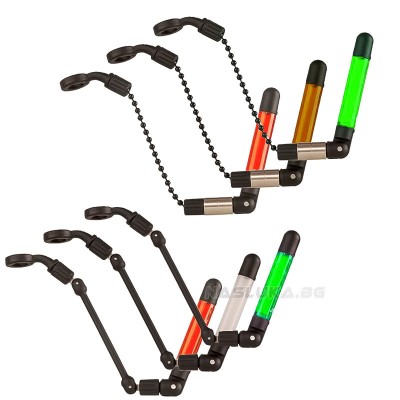 Комплект от 3 обтегача JRC Kurve Slim Indicator Set of 3, Black Neon