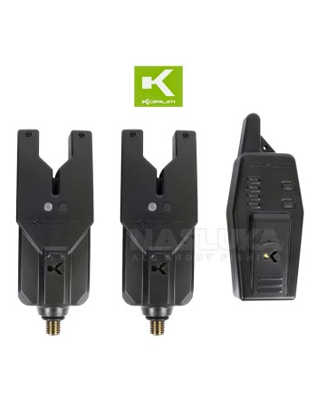 Комплект сигнализатори за шаран Korum KRI 2 Rod Remote Alarm Set