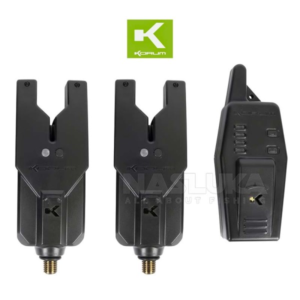 Комплект сигнализатори за шаран Korum KRI 2 Rod Remote Alarm Set — снимка 1