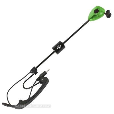 Електронен обтегач с твърдо рамо Mikado Territory LED Swinger, Зелен