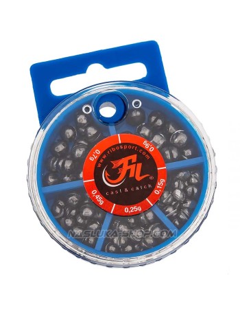 Тежести за плувка в кутия Fil Fishing 100 г, 1942