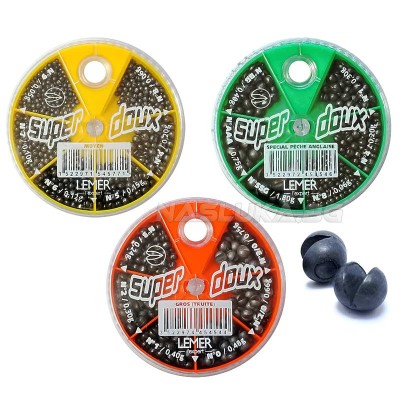 Тежести за риболов на плувка Lemer, 6 отделения