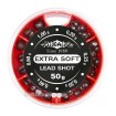 Тежести за плувка в кутия Mikado Extra Soft Lead Shot, 50 г