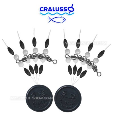 Вирбели с мъниста и стопери Cralusso 2129