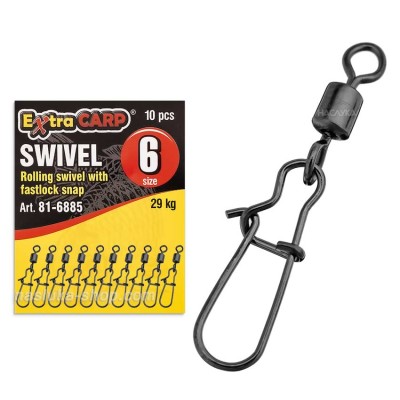 Вирбели с карабина Extra Carp Rolling Swivel Fastlock Snap