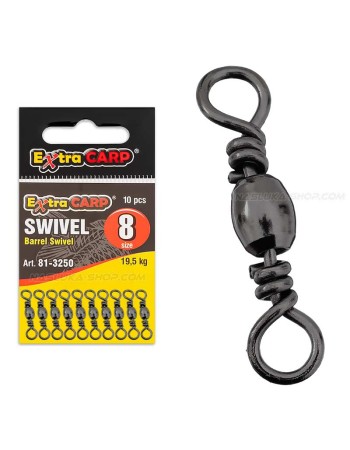 Вирбели Extra Carp Barrel Swivel, 10 бр.