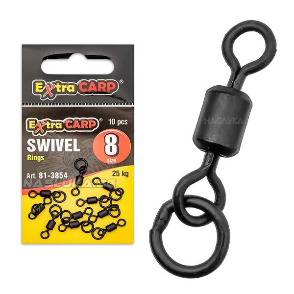 Carp 0 Rings Вирбели с ринг Extra Carp Swivel Ring - 3854 - 10 бр. Магазин Наслука ...