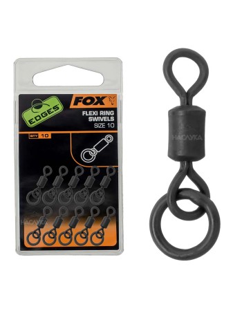 Вирбели с халки Fox Flexi Ring Swivels, size 10