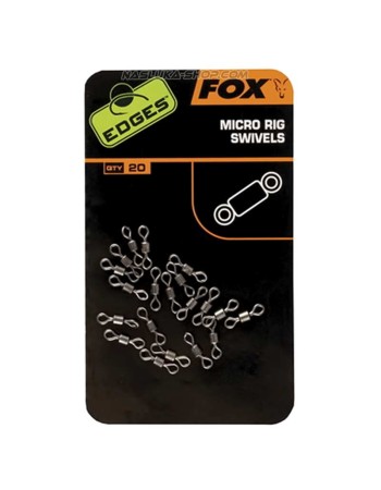 Вирбели за монтажи Fox Edges Micro Rig Swivels, 20 бр.
