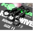 Вирбели-бърза връзка с халка Korda QC Ring Swivel, Round