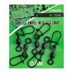 Вирбели от неръждаема стомана с карабина Madcat Stainless Swivel with Egg Snap, 5 бр.