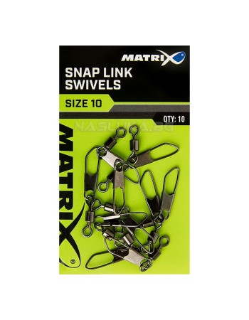 Вирбели с карабина Matrix Snap Link Swivels, 10 бр.