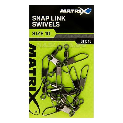 Вирбели с карабина Matrix Snap Link Swivels, 10 бр.