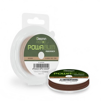Ластик за фидер Delphin REAXE PowaGUM Absorber Brown 10 м