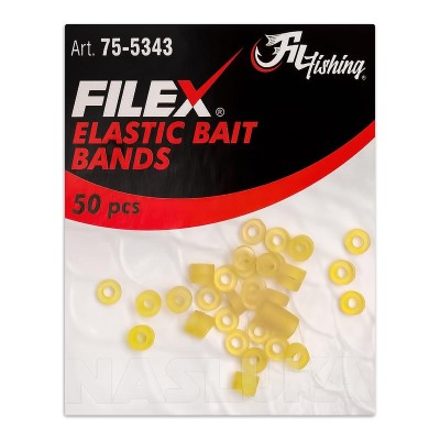 Силиконови пръстени за пелети Filex Elastic Bait Bands 5343, 50 бр.