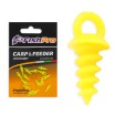 Полимерни винтчета за стръв FishPro Carp & Feeder Bait Screws Yellow, 15 бр.