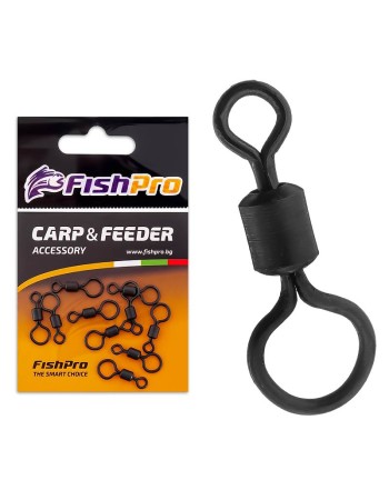 Вирбели за шарански монтажи FishPro Big Eye Rolling Swivel
