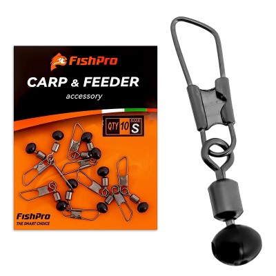 Вирбели за фидер FishPro Feeder Swivel, 10 бр.