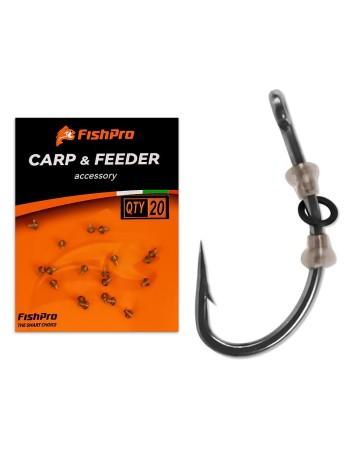 Стопери за кука FishPro Hooked Stop, 20 бр.