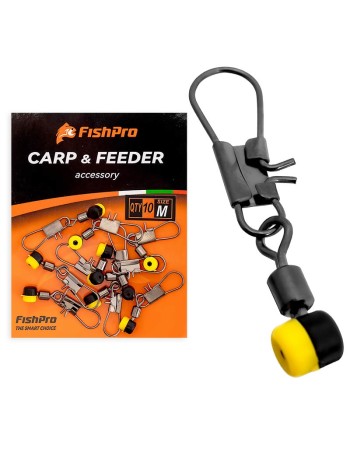 Вирбели за мач и фидер FishPro Размер M, 10 бр.