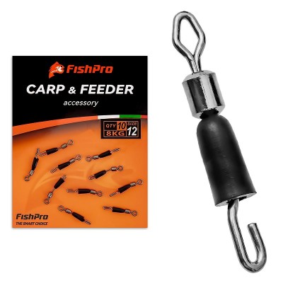 Вирбели-бърза възка FishPro QC Feeder Swivel, 10 бр.