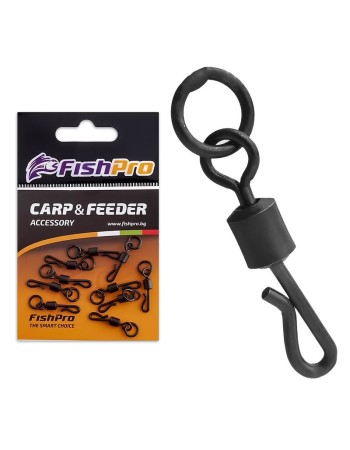 Вирбели-бързи връзки с халка FishPro QC Ring Swivel