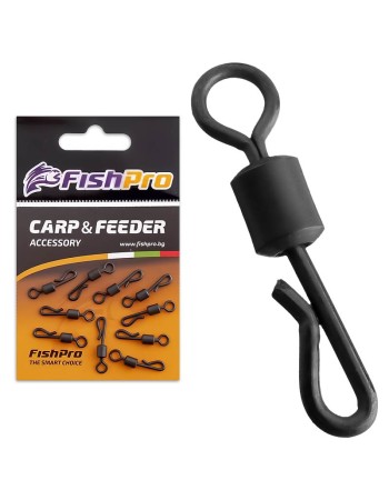 Вирбели-бързи връзки за шарански монтажи FishPro QC Swivel