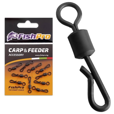 Вирбели-бързи връзки за шарански монтажи FishPro QC Swivel